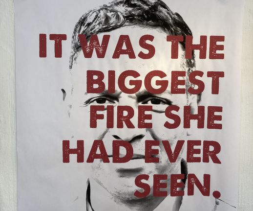 It was the biggest fire she had ever seen
